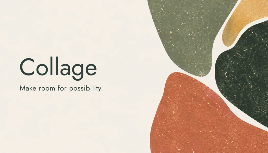 Collage business card front
