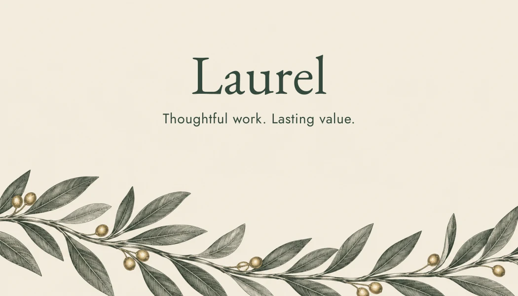 Laurel business card front