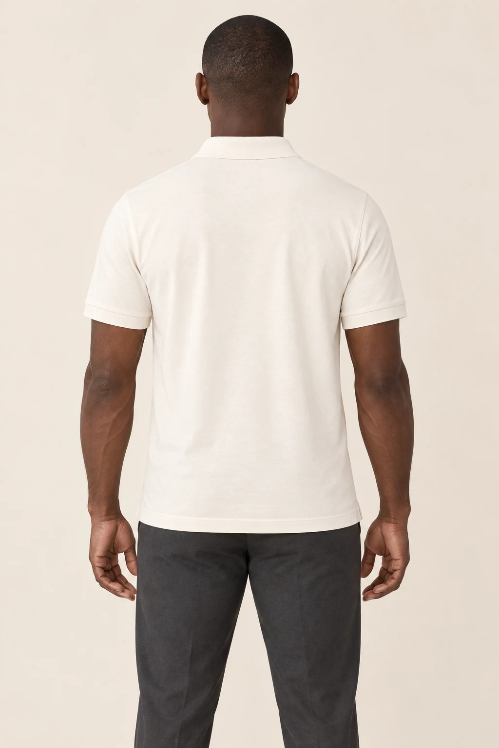Polyester Polo back garment preview