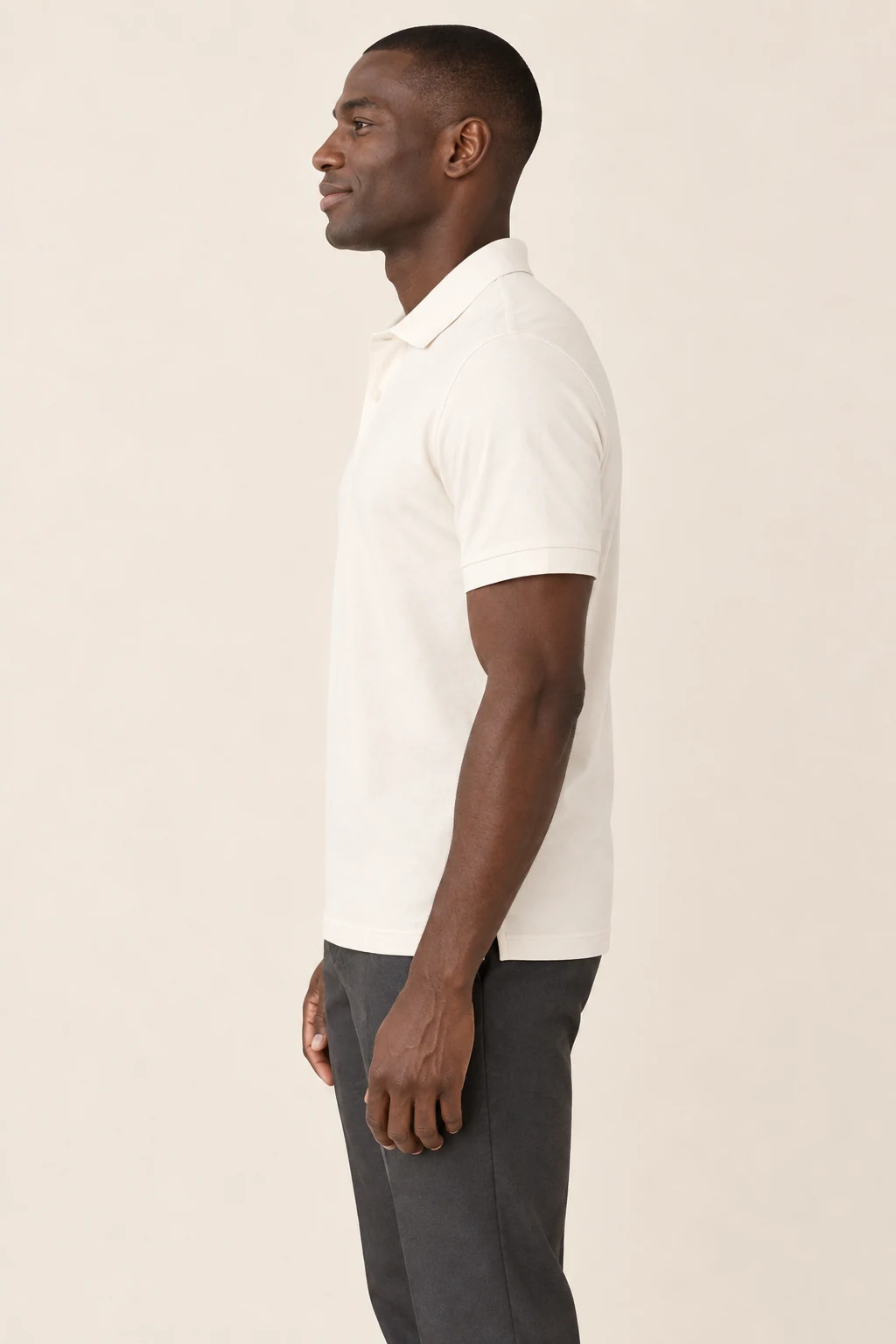 Polyester Polo right side garment preview